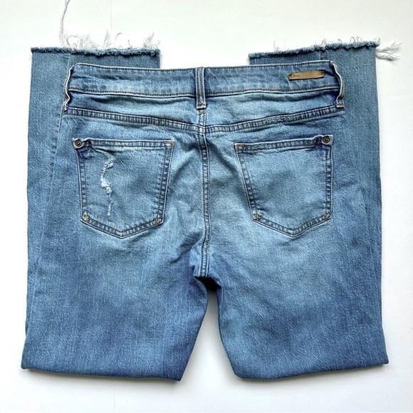 Anthropologie Pilcro High-Rise Twist-Seam Slim Boyfriend Jeans Light Wash 27 - Picture 10 of 16